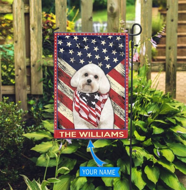 Maltese Personalized Flag – Custom Dog Flags – Dog Lovers Gifts for Him or Her