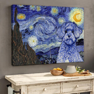 Maltipoo Poster Matte Canvas Dog Wall Art Prints Painting On Canvas 2