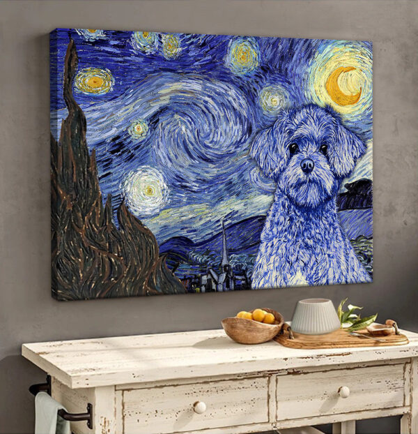 Maltipoo Poster & Matte Canvas – Dog Wall Art Prints – Painting On Canvas