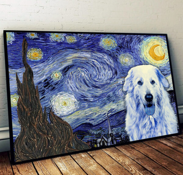 Maremma Sheepdog Poster & Matte Canvas – Dog Wall Art Prints – Painting On Canvas
