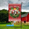 Merry Christmas-Goat Personalized Flag – Flags For The Garden – Outdoor Decoration
