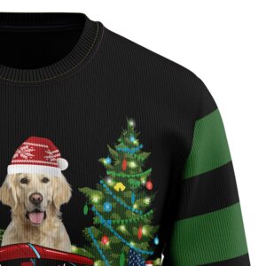 Merry Christmas Golden Retriever Ugly Christmas Sweater Gift For Pet Lovers Unisex Crewneck Sweater 6