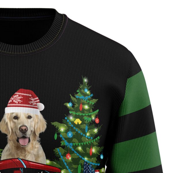 Merry Christmas Golden Retriever Ugly Christmas Sweater – Gift For Pet Lovers – Unisex Crewneck Sweater
