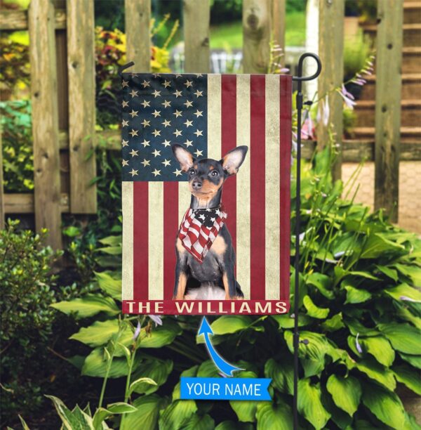 Miniature Pinscher Personalized Garden Flag – Personalized Dog Garden Flags – Dog Flags Outdoor
