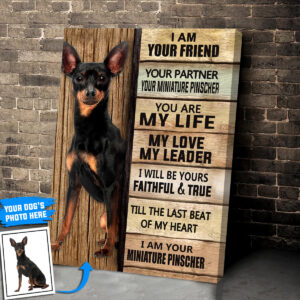 Miniature Pinscher Personalized Poster Canvas Dog Canvas Wall Art Dog Lovers Gifts For Him Or Her 2