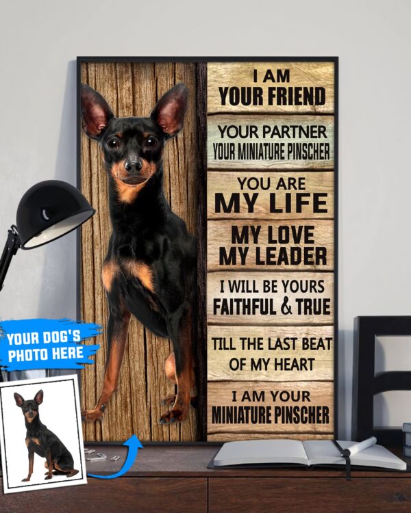 Miniature Pinscher Personalized Poster & Canvas – Dog Canvas Wall Art – Dog Lovers Gifts For Him Or Her