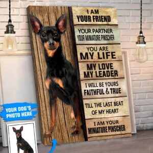 Miniature Pinscher Personalized Poster Canvas Dog Canvas Wall Art Dog Lovers Gifts For Him Or Her 4