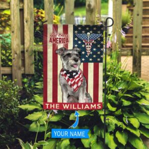 Miniature Schnauzer Nurses Personalized Flag Custom Dog Flags Dog Lovers Gifts for Him or Her 3