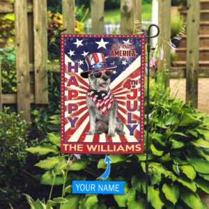 Miniature Schnauzer God Bless America 4th Of July Personalized Flag Custom Dog Flags Dog Lovers Gifts for Him or Her 3
