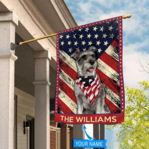 Miniature Schnauzer Personalized Flag Custom Dog Flags Dog Lovers Gifts for Him or Her 2