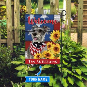 Miniature Schnauzer Personalized Garden Flag Custom Dog Flags Dog Lovers Gifts for Him or Her 3