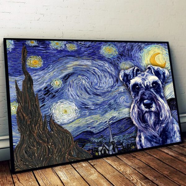 Miniature Schnauzer Poster & Matte Canvas – Dog Wall Art Prints – Canvas Wall Art Decor