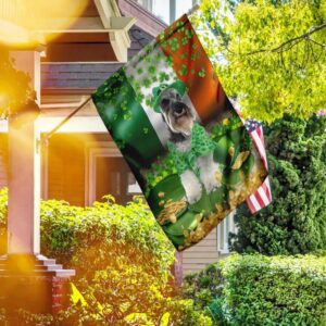Miniature Schnauzer St Patrick’s Day Garden Flag – Best Outdoor Decor Ideas – St Patrick’s Day Gifts