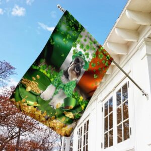 Miniature Schnauzer St Patrick s Day Garden Flag Best Outdoor Decor Ideas St Patrick s Day Gifts 3