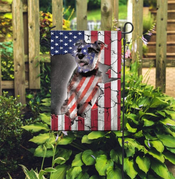 Miniature Schnauzer Usa Flag – Dog Flag For House – Best Gift For Dog Mom
