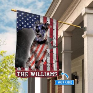 Miniature Schnauzer Usa Personalized Flag Custom Dog Flags Dog Lovers Gifts for Him or Her 3