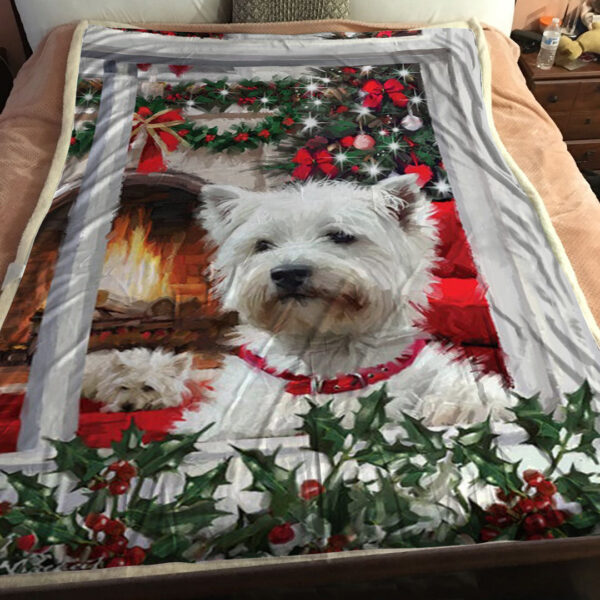 Dog Throw Blanket – Westie – Dog Blanket For Couch – Dog Fleece Blanket – Dog Face Blanket – Blanket With Dogs On It – Furlidays