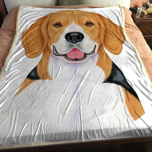 Dog Throw Blanket – Beagle – Dog Blankets – Dog Face Blanket – Dog Painting Blanket – Furlidays