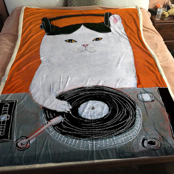 Cat Blanket – Cat Fleece Blanket – Cat Blanket For Couch – Cat In Blanket – Blanket With Cats On It – Furlidays