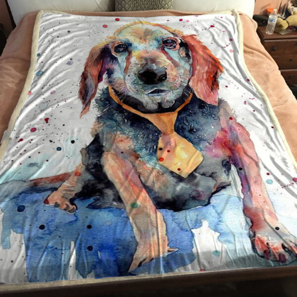 Dog Fleece Blanket – Beagle – Blanket With Dogs Face – Dog Blankets – Furlidays