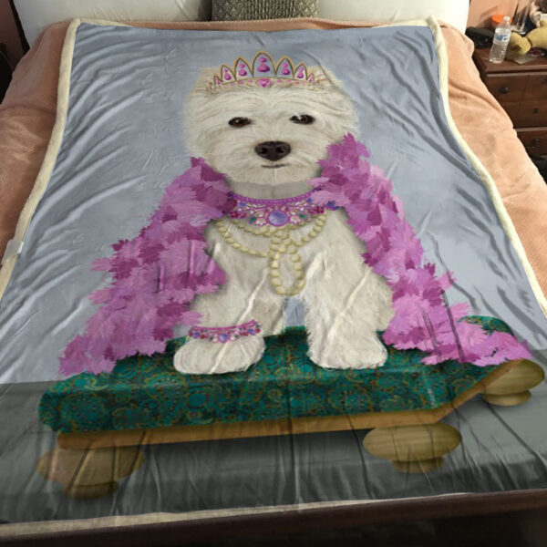 Dog Blankets – West Highland Terrier – Dog Blanket For Couch – Blanket With Dogs Face – Dog In Blanket – Furlidays