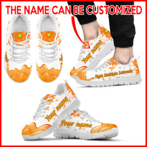 Multiple Sclerosis Shoes Daisy Flower Fashion Sneaker Walking Shoes Personalized Custom Best Gift For Men And Women 1