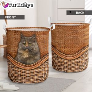 Munchkin Cat Rattan Texture Laundry Basket…