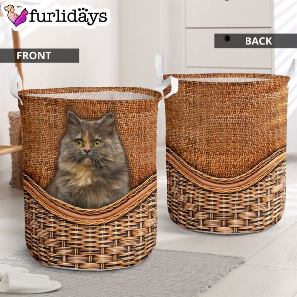 Munchkin Cat Rattan Texture Laundry Basket – Cat Laundry Basket – Mother Gift