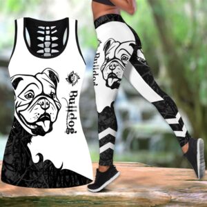 Nao Bulldog Black Tattoos Combo Leggings And Hollow Tank Top Workout Sets For Women Gift For Dog Lovers 1 ejeu7m