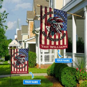 Native American Flag Us Personalized Garden…