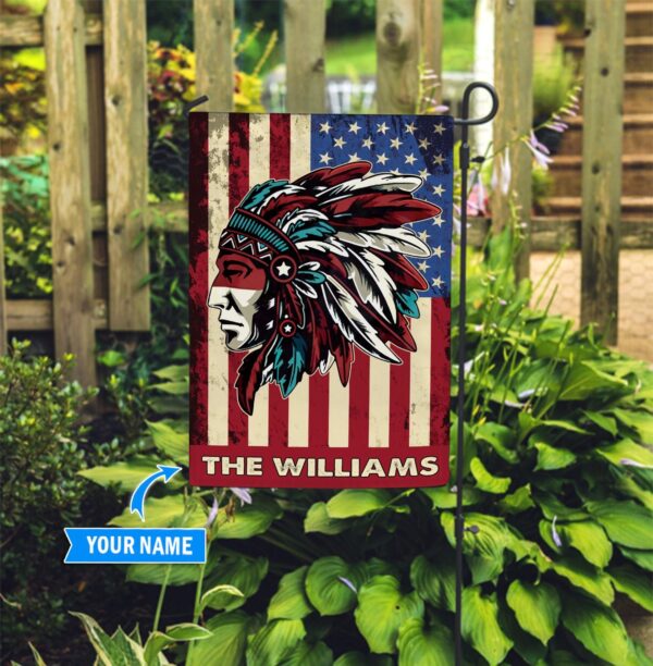Native American Personalized Flag – Flags For The Garden – Outdoor Decoration