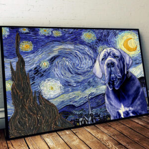 Neapolitan Mastiff Poster Matte Canvas Dog Wall Art Prints Painting On Canvas 1