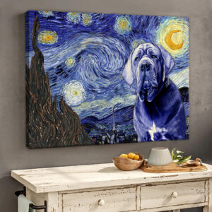Neapolitan Mastiff Poster Matte Canvas Dog Wall Art Prints Painting On Canvas 2
