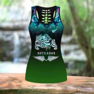 New Zealand Maori Bulldog Tank Top Combo Leggings And Hollow Tank Top Workout Sets For Women Gift For Dog Lovers 3 spieek