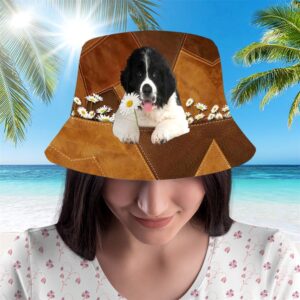 Newfoundland Bucket Hat Hats To Walk With Your Beloved Dog A Gift For Dog Lovers 2 z1agt0