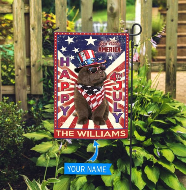 Newfoundland God Bless America – 4th Of July Personalized Flag – Custom Dog Flags – Dog Lovers Gifts for Him or Her
