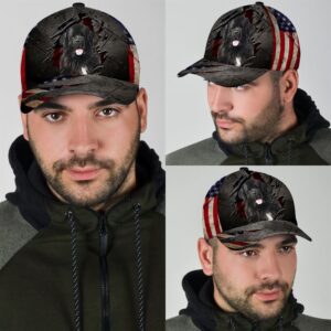 Newfoundland On The American Flag Cap Hats For Walking With Pets Gifts Dog Hats For Relatives 3 llpe9s