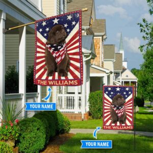 Newfoundland Personalized Garden Flag House Flag Custom Dog Flags Dog Lovers Gifts for Him or Her 1
