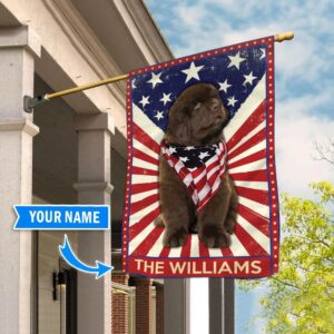 Newfoundland Personalized Garden Flag House Flag Custom Dog Flags Dog Lovers Gifts for Him or Her 2
