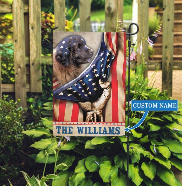 Newfoundland Personalized Garden Flag – Garden Dog Flag – Personalized Dog Garden Flags