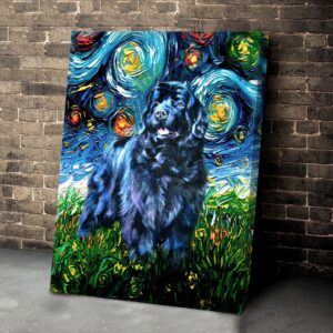 Newfoundland Poster Matte Canvas Dog Canvas Art Poster To Print Gift For Dog Lovers 1