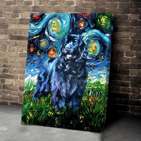 Newfoundland Poster & Matte Canvas – Dog Canvas Art – Poster To Print – Gift For Dog Lovers