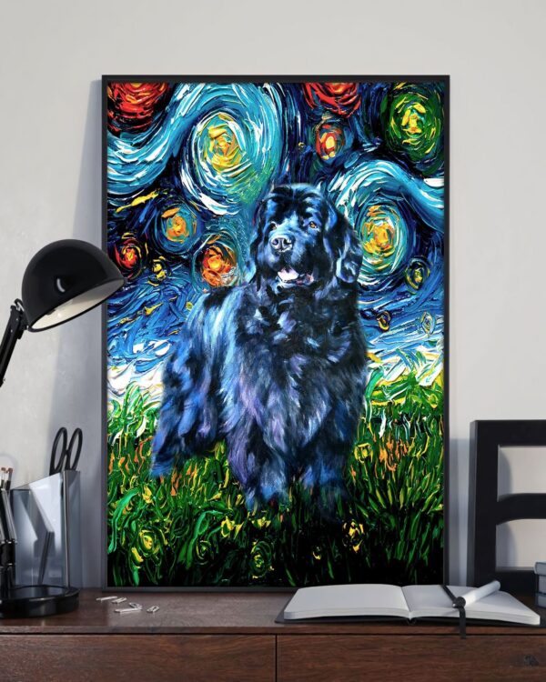 Newfoundland Poster & Matte Canvas – Dog Canvas Art – Poster To Print – Gift For Dog Lovers