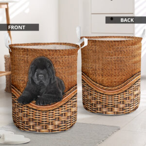 Newfoundland Rattan Texture Laundry Basket –…