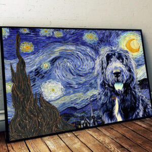 Newfypoo Poster Matte Canvas Dog Wall Art Prints Painting On Canvas 1