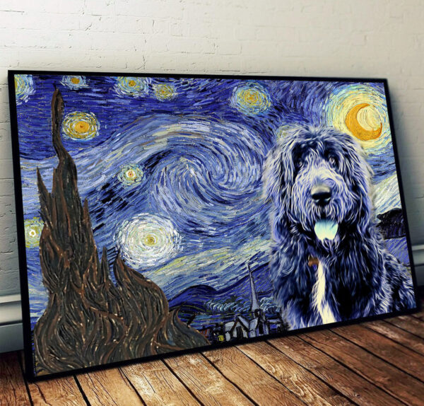 Newfypoo Poster & Matte Canvas – Dog Wall Art Prints – Painting On Canvas