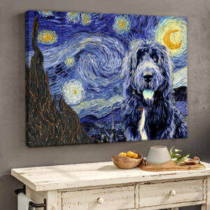 Newfypoo Poster Matte Canvas Dog Wall Art Prints Painting On Canvas 2