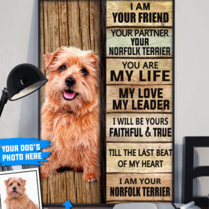 Norfolk Terrier Personalized Poster Canvas Dog Canvas Wall Art Dog Lovers Gifts For Him Or Her 1