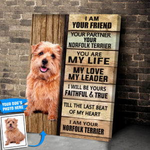 Norfolk Terrier Personalized Poster Canvas Dog Canvas Wall Art Dog Lovers Gifts For Him Or Her 4