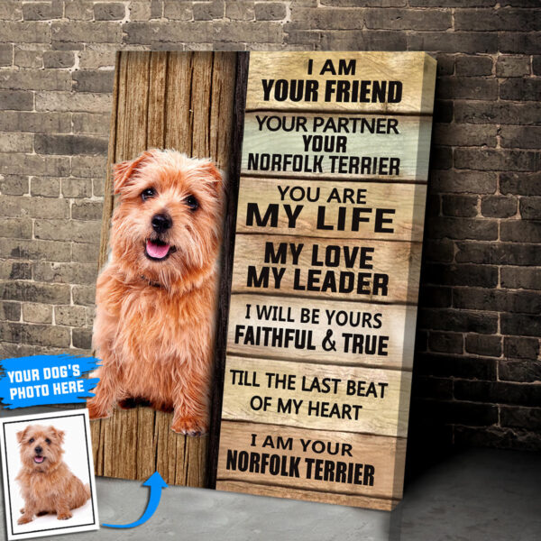 Norfolk Terrier Personalized Poster & Canvas – Dog Canvas Wall Art – Dog Lovers Gifts For Him Or Her